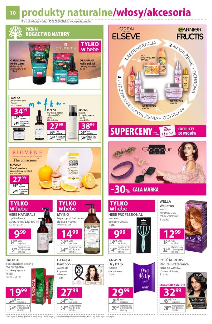 Gazetka promocyjna Hebe str. 10