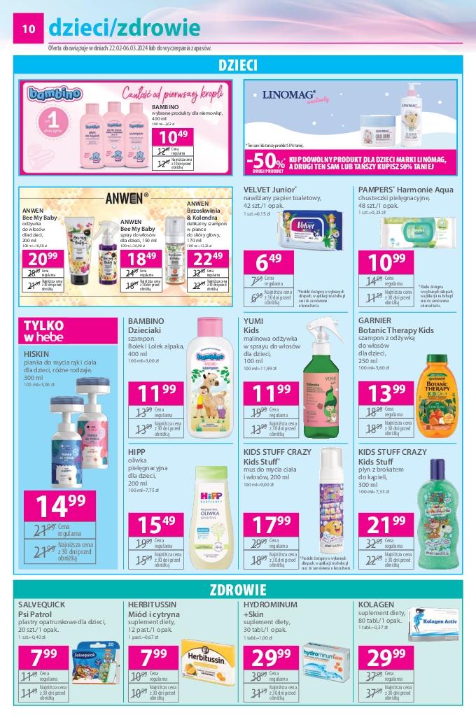 Gazetka promocyjna Hebe str. 10