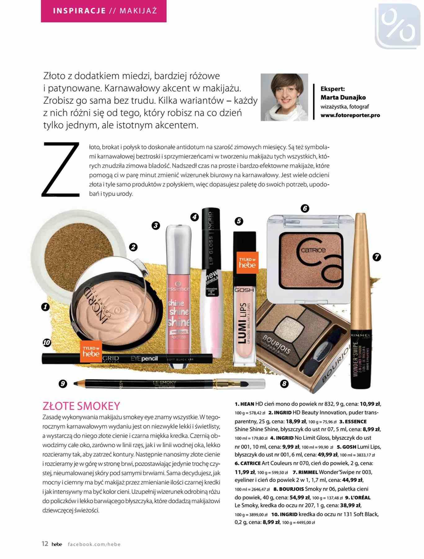 Gazetka promocyjna Hebe str. 12