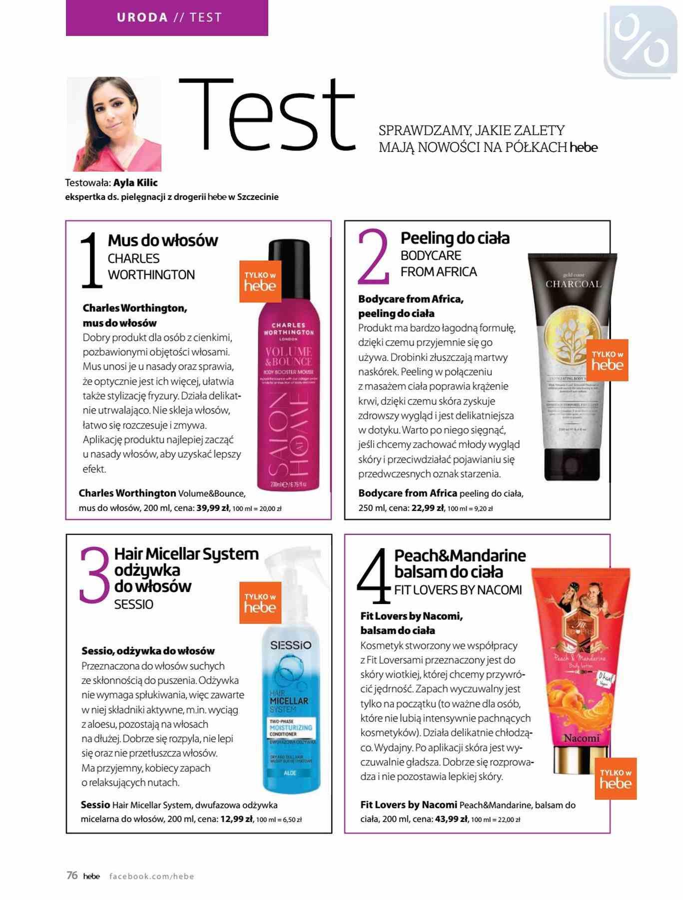 Gazetka promocyjna Hebe str. 76
