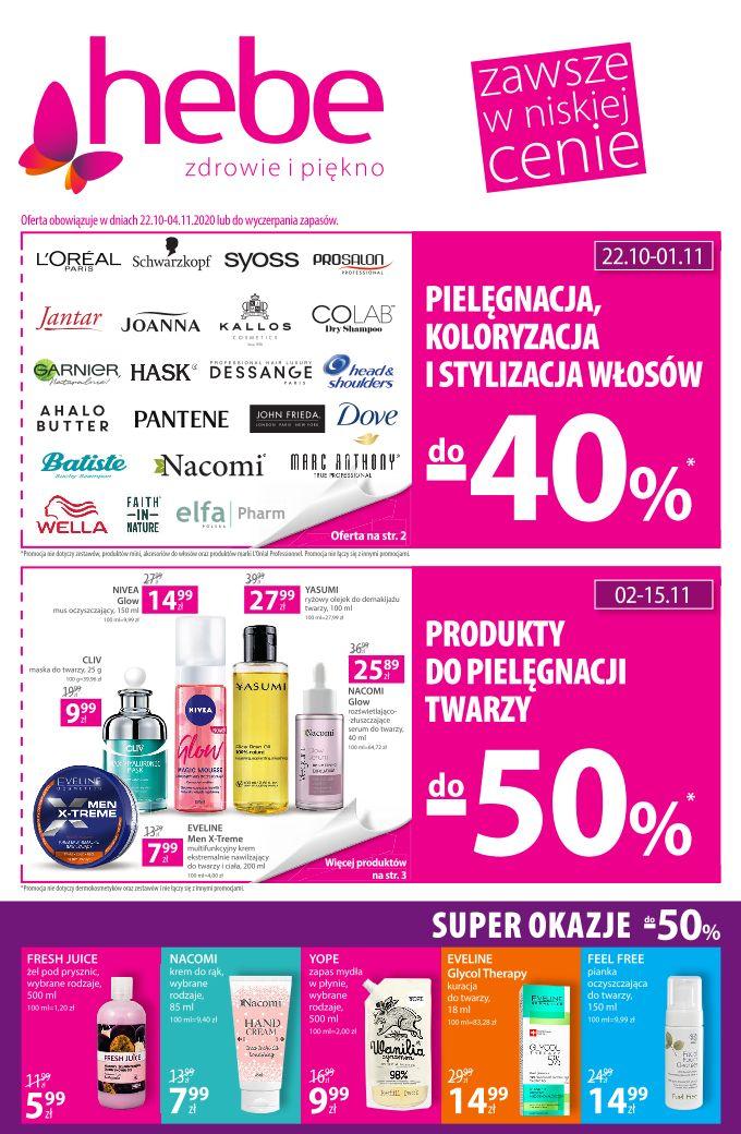 Gazetka promocyjna Hebe str. 1