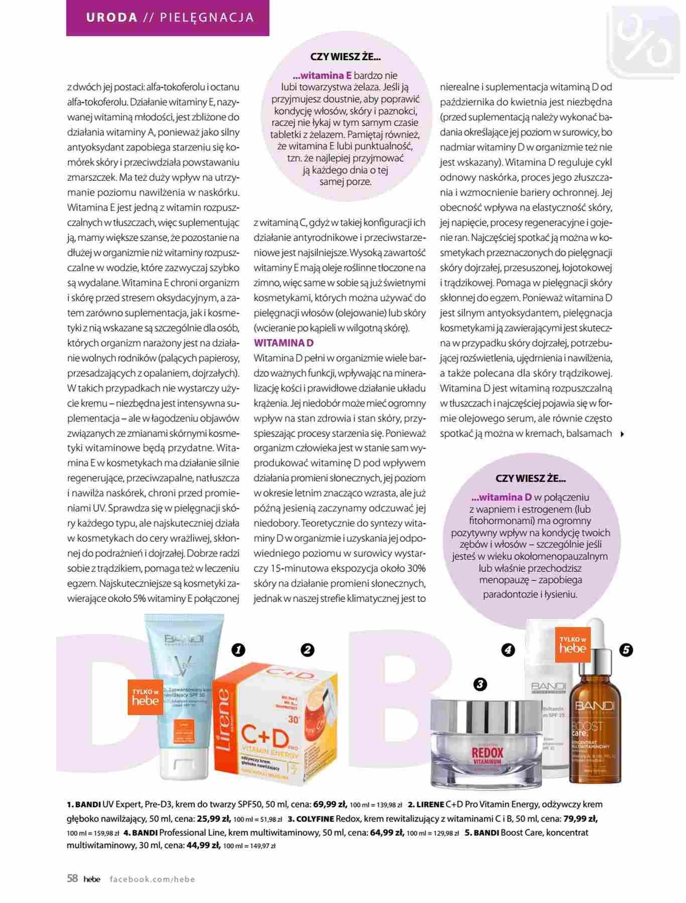 Gazetka promocyjna Hebe str. 58