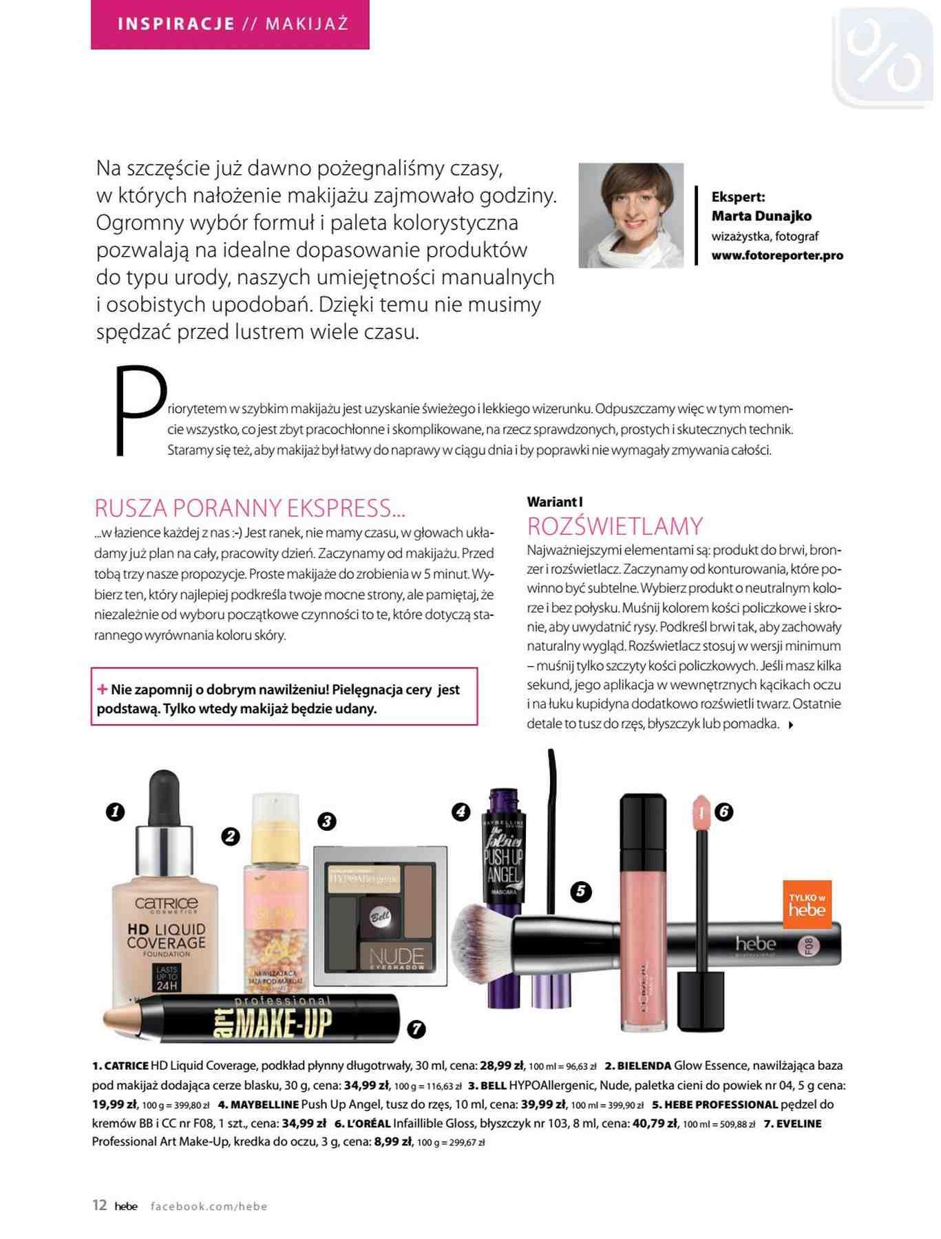 Gazetka promocyjna Hebe str. 12